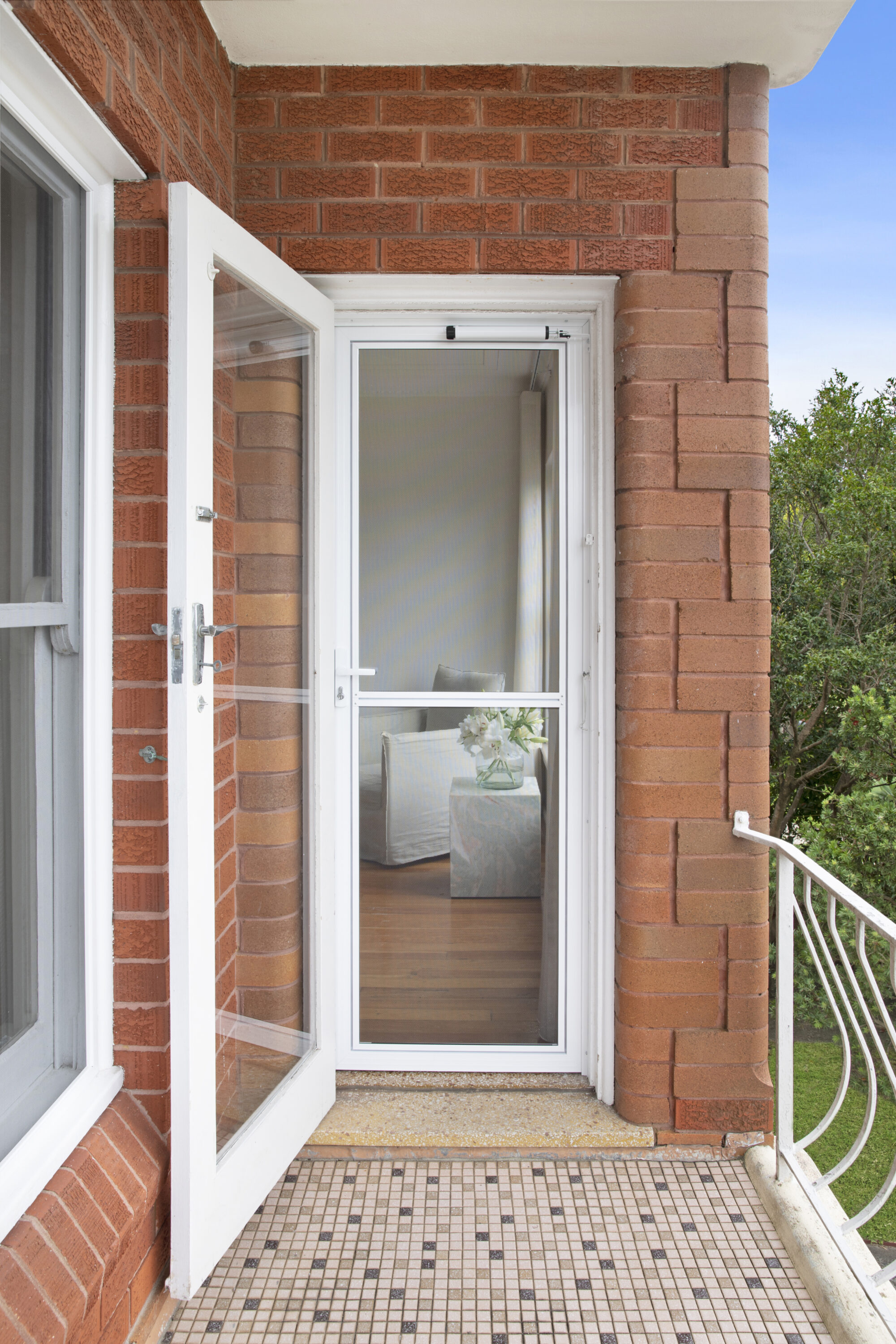 M11 Safety Door in a White Frame